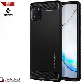 Originalus Spigen rugged armor dėklas - juodas (GALAXY NOTE 10 LITE)